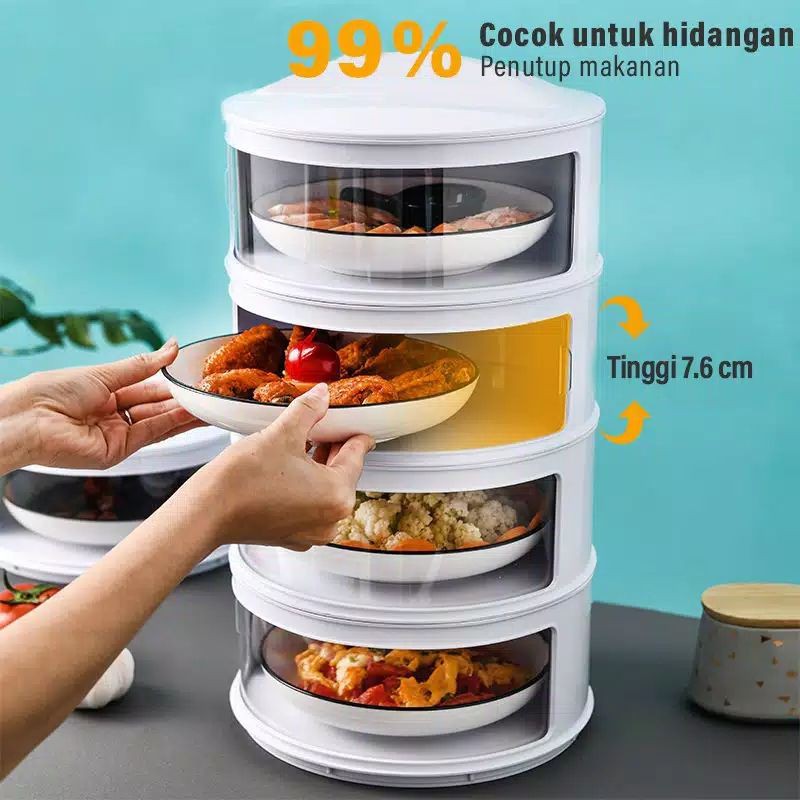 Tudung saji susun / Rak makanan susun