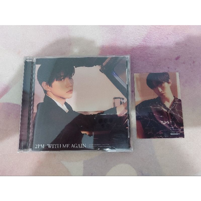 2PM JAPAN MINI ALBUM WITH ME AGAIN JUNHO FC COVER PHOTOCARD BENEFIT TOWER RECORDS