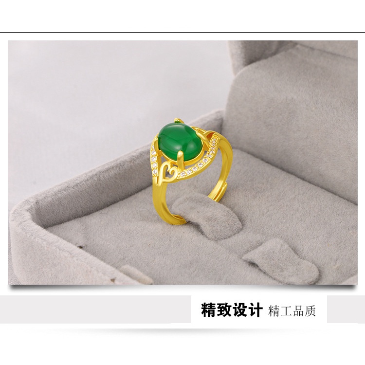 Cincin Lapis Emas Asli Kadar 375 Hias Berlian Imitasi Adjustable Untuk Pasangan