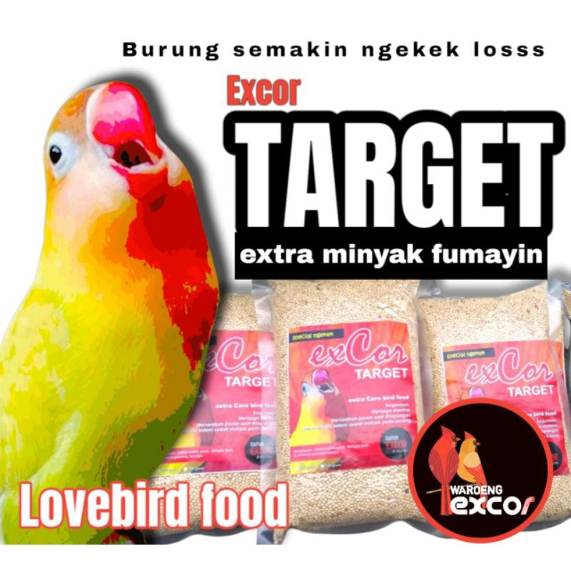 pakan Lovebird Ngekek Konslet Ramuan Extra Kecubung EXCOR Target - 500gr