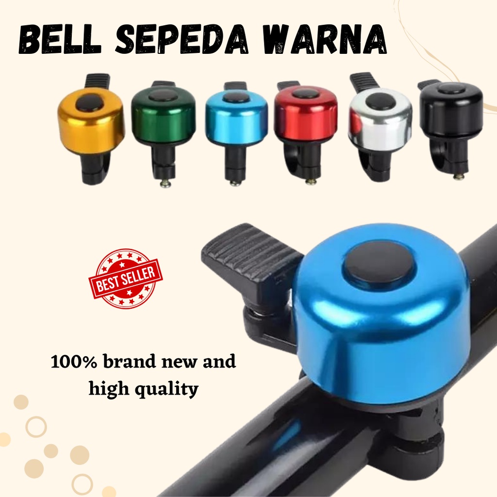 [ 1 KG MUAT 6 ] BELL SEPEDA WARNA / BIKE HANDLEBAR BELL BICYLE SEPEDA / BELL SEPEDA CYCLING BELL