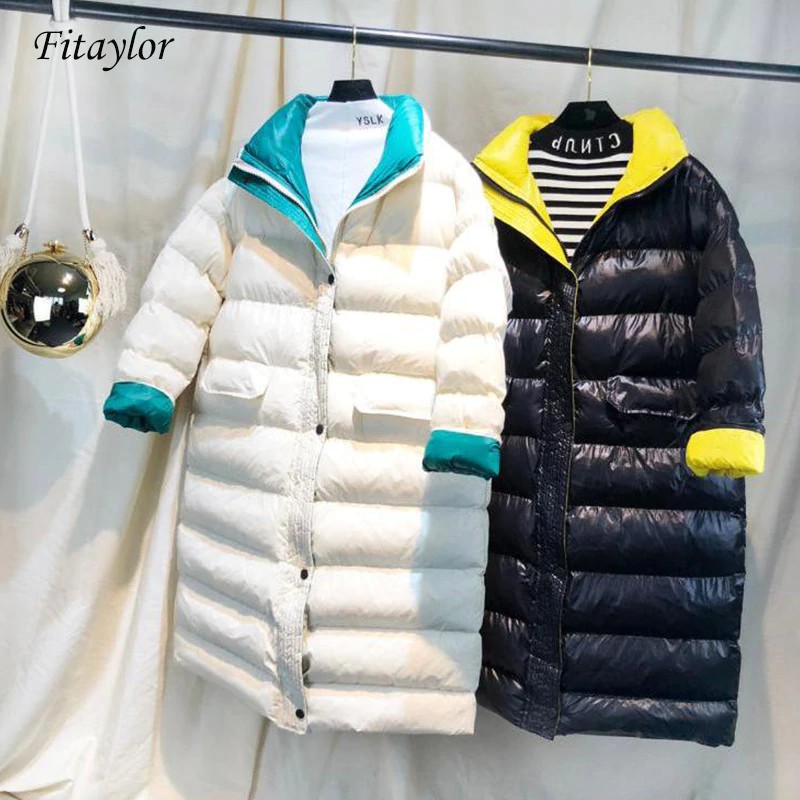 long slim puffer coat