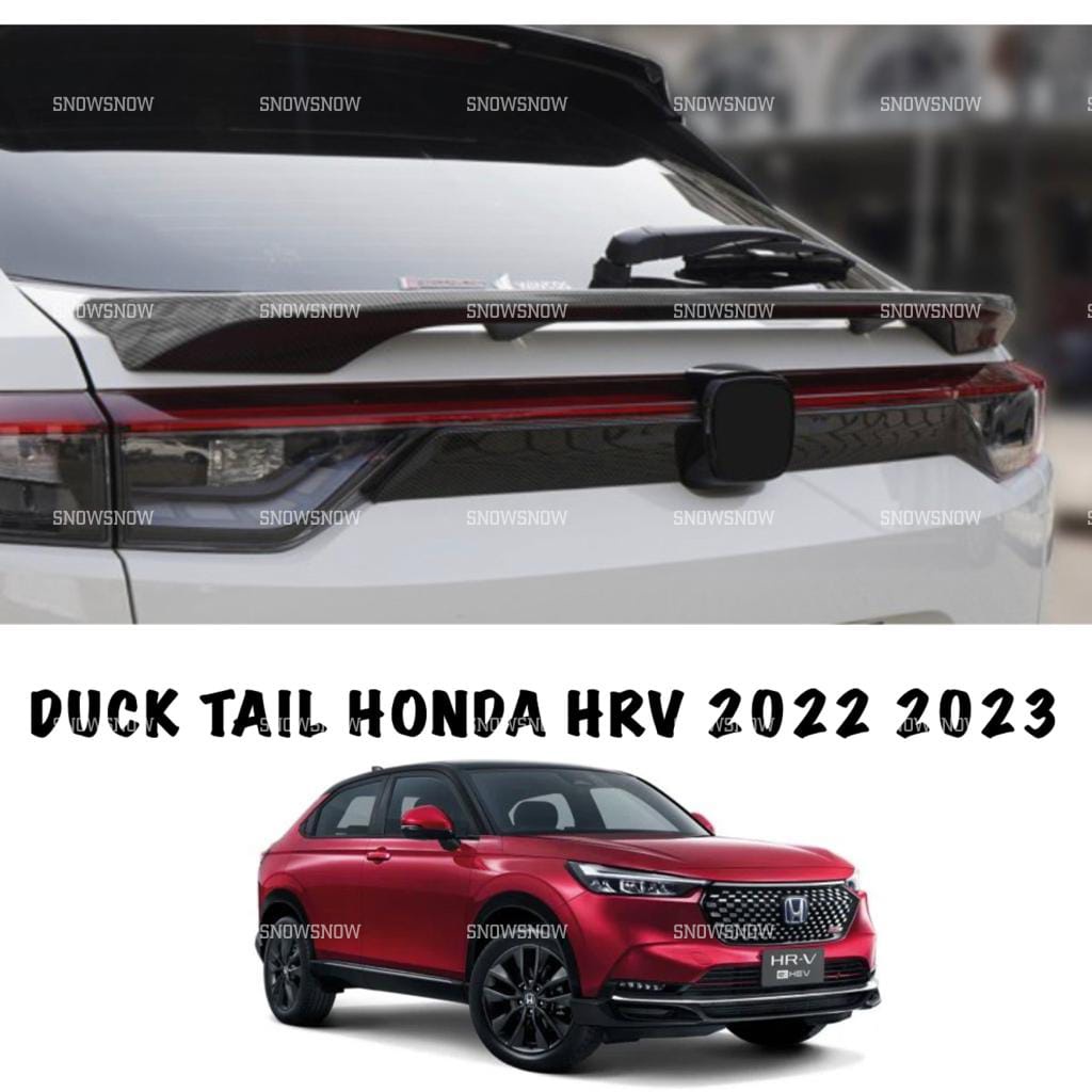 Duck Tail Belakang Honda HRV 2022 2023 Hitam Carbon