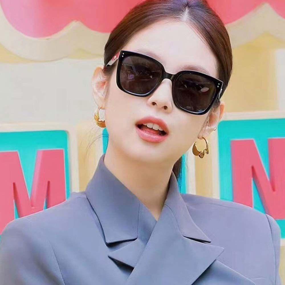 Mxbeauty Kacamata Jennie Pria Vintage Anti UV Anti-Reflective Pelindung Mata Square Women Sunglasses