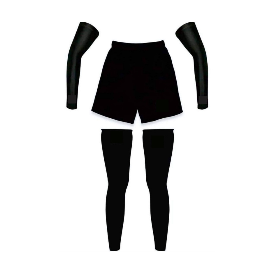 Manset Olahraga Full Set Paket Hemat Manset tangan, Manset Kaki, Celana Pendek 3 in 1 Jersey Volly-7