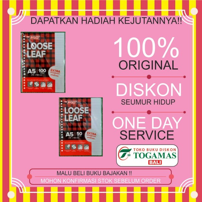 

Bbo Loose Leaf A5 Putih Bergaris