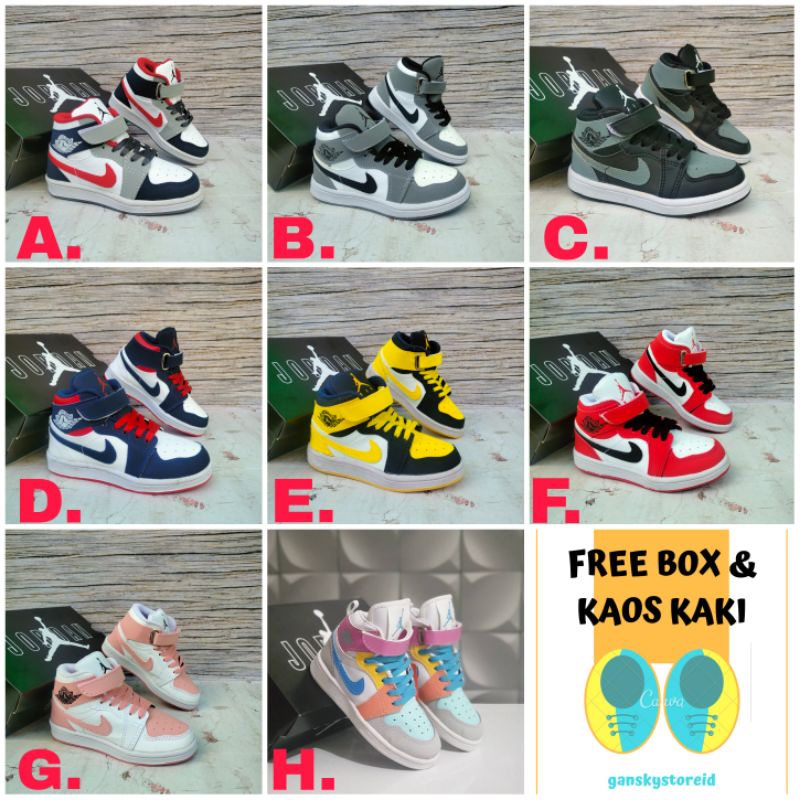 SEPATU ANAK NIKE JORDAN RETRO GRADE ORIGINAL SEPATU JORDAN ANAK KIDS KADO