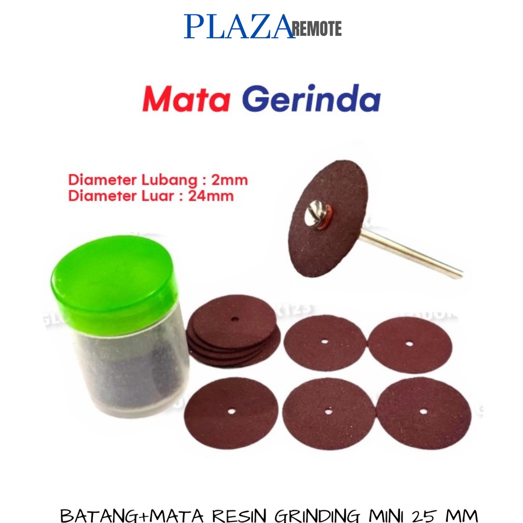 MATA GRINDING POTONG RESIN / MINI CUTTING WHELL DISC 25 MM + BATANG GERGAJI