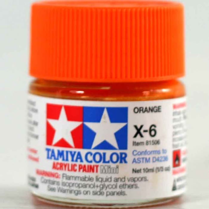 Isopropyl Alcohol - Diton Clear Doff - Paket Starter Tamiya Acrylic X-6 Orange ( Cat Gundam Model