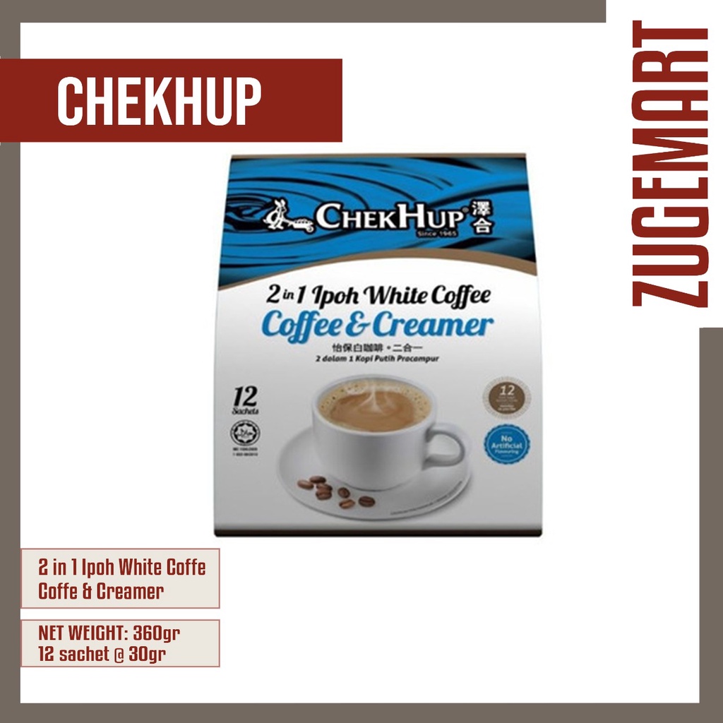 

ChekHup Ipoh White Coffee 2 in 1 30 gr / 15 sachet