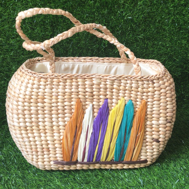 Tas enceng gondok cantik Compo tali kepang Shopee Indonesia Tas enceng gondok cantik Compo tali kepang Shopee Indonesia