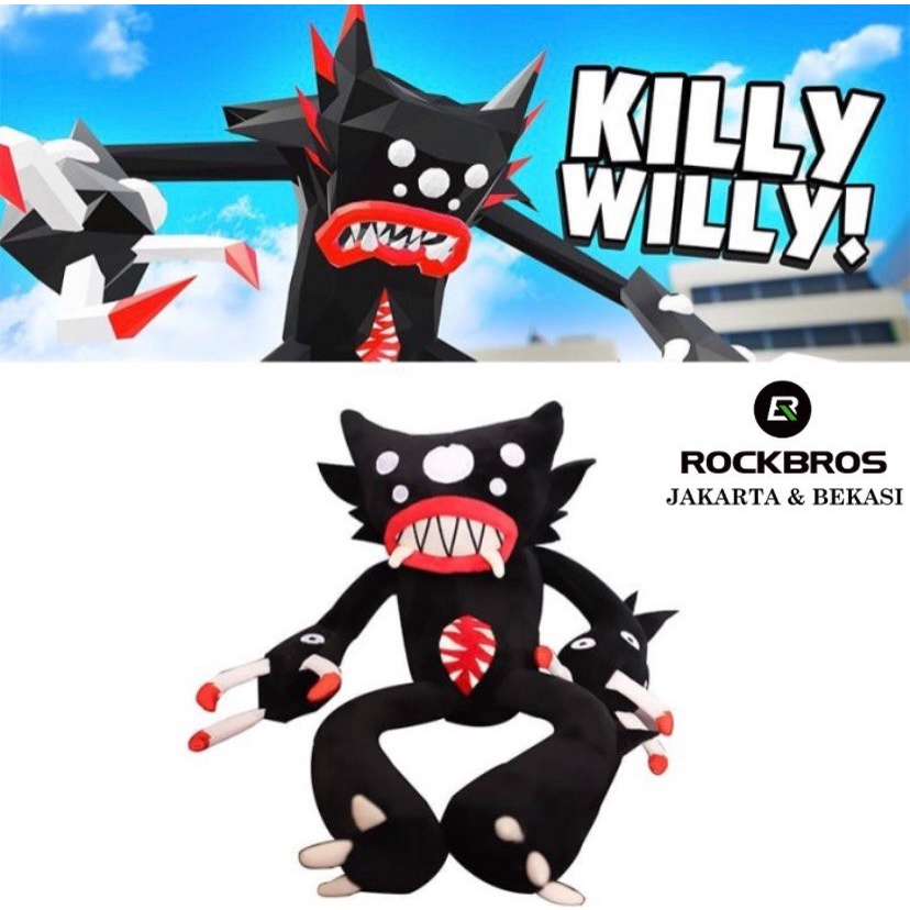 Boneka Killy Willy Poppy Playtime Original Chapter 2 Huggy Wuggy Mainan Anak Fidget Toys Mommy Long Leg Spider Dad Doll