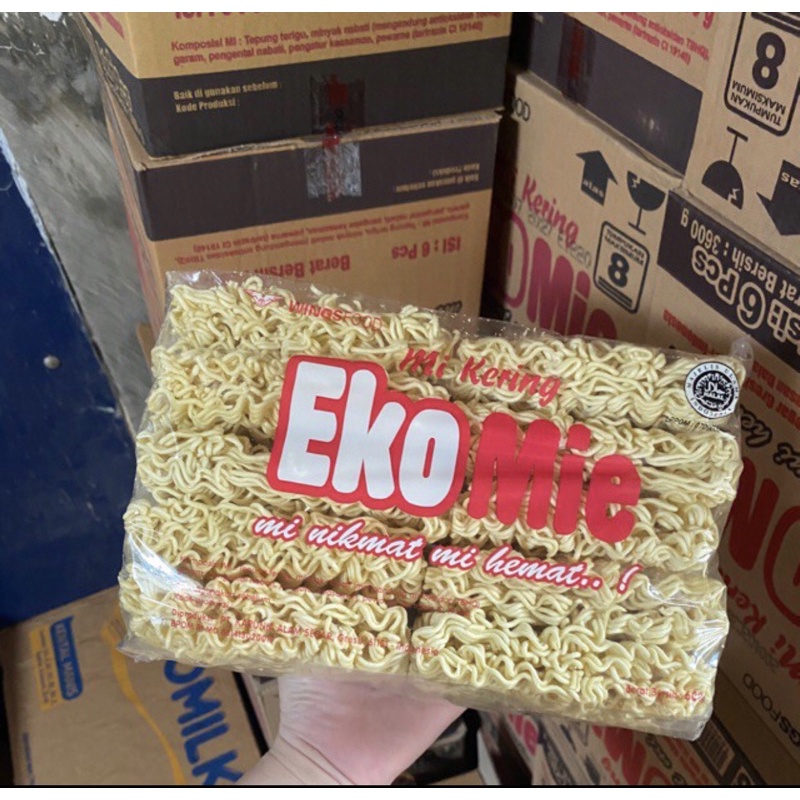 

Ekomie 600gr isi 10pc Eko Mie Kering