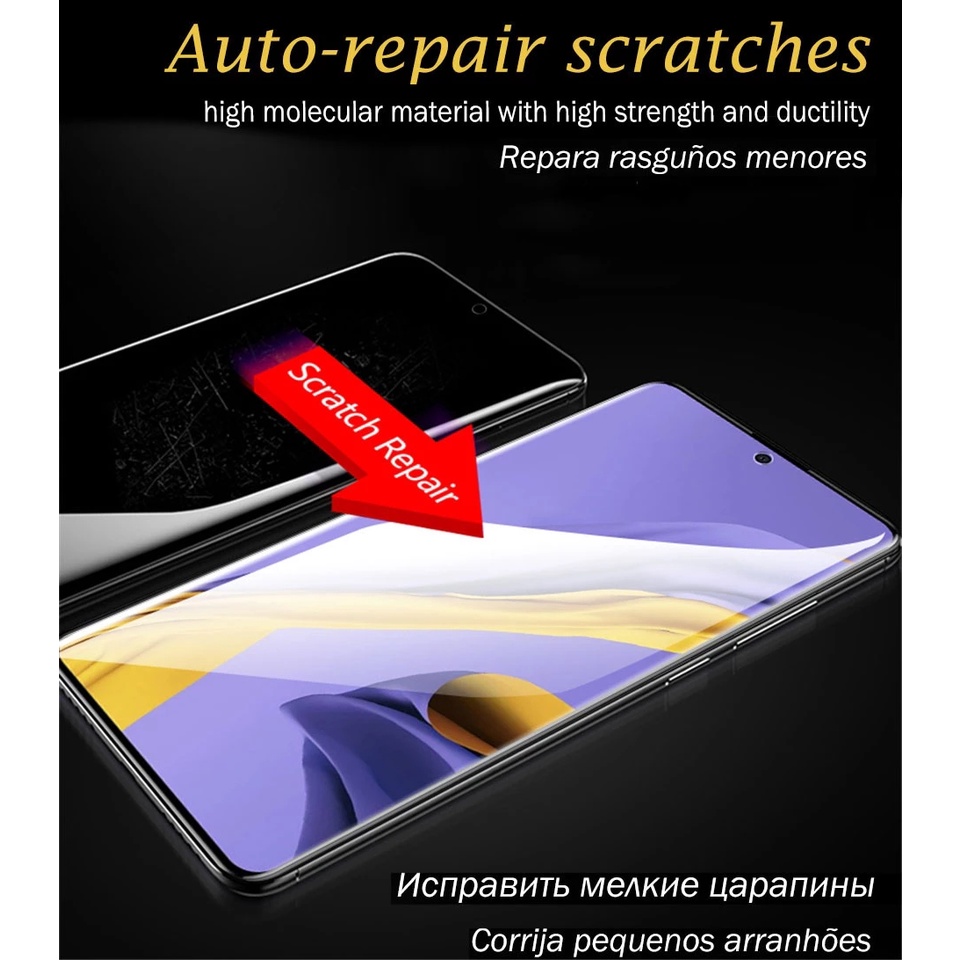 Full Screen Protective Hydrogel Film Xiaomi Redmi 10 Note 10 Pro 10S 9T 9A 9C 9S 9 8 7 Pro 8A K20 K30 Pro 5G