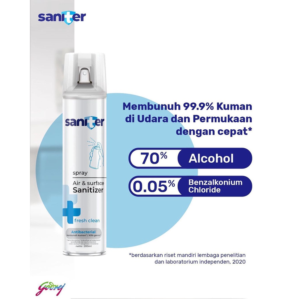 Saniter Air Sanitizer Aerosol 400 ml