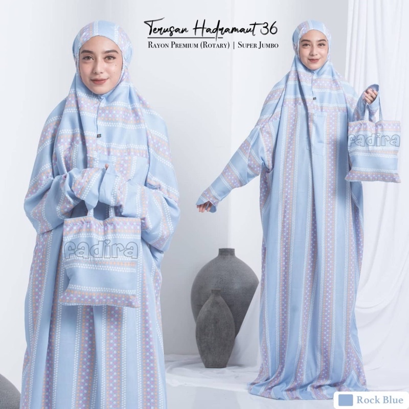 MUKENA BATIK  TERUSAN JUMBO KODE 233 / Mukena Dewasa Rayon / Mukena travelling