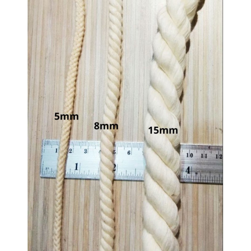 

Tali Katun Tambang Putih Diameter 15mm