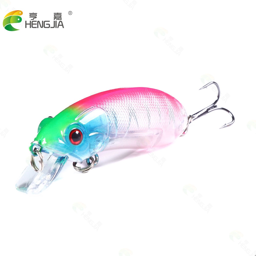 HENGJIA New 1Pcs Crankbait Umpan Pancing 6cm/9.8g Swimbait Minnow Fishing Lure Ikan Diving 0.3-1.5m