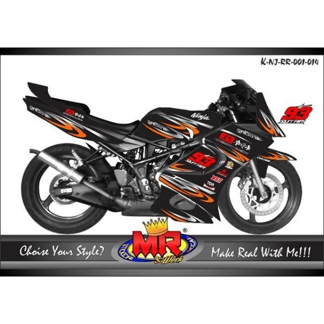 Decal Dekal Ninja Rr 150 Old Lama Stiker Sticker Ninja 150rr