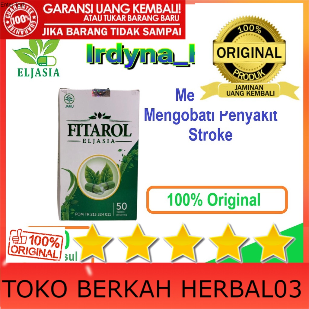 100% ASLI Fitarol Eljasia Obat Stroke Ampuh