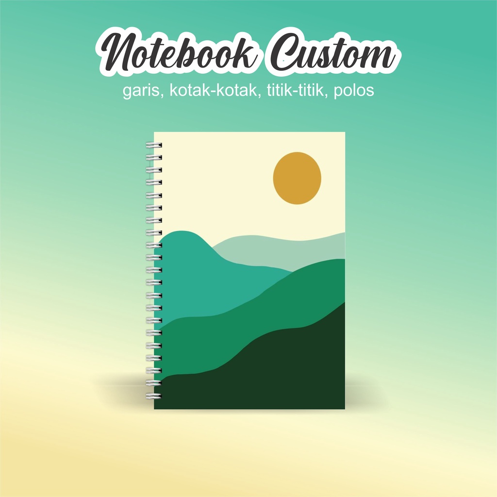 

NOTEBOOK A5 CATATAN/JURNAL BOOKPAPER GRID/KOTAK2#DOTTED/TITIK2#BLANK/POLOS