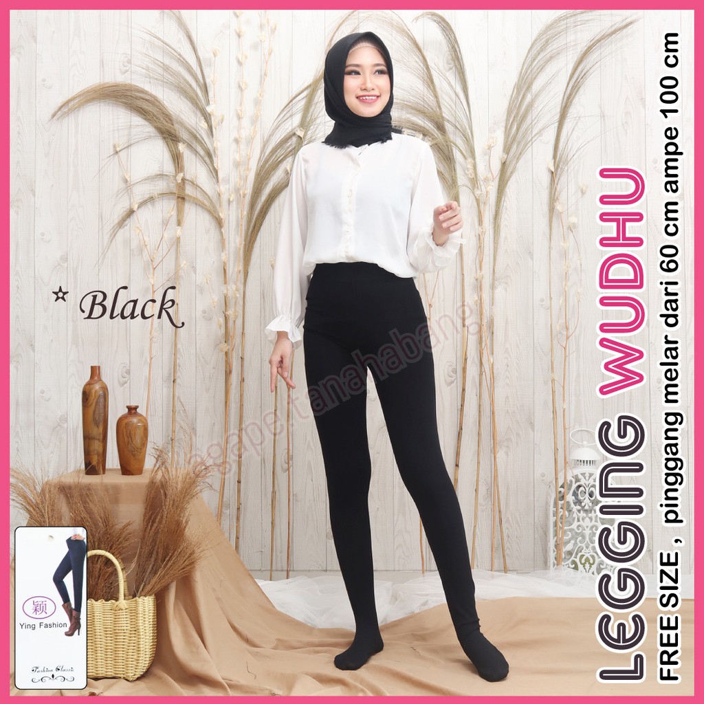 Legging Wudhu Wanita Premium / Legging Jumbo / Legging Muslimah wanita / legging polos wanita