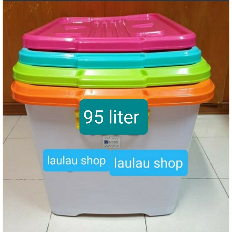 Container Box EZY CB 95 Liter Plastik Max Sinplas Wagon CB95 Kualitas Wagon Lion Star