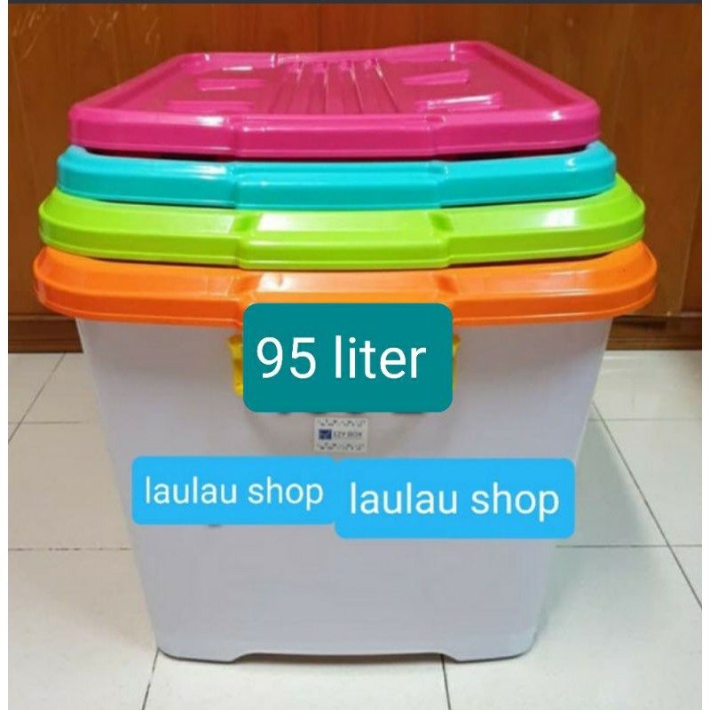 Container Box EZY CB 95 Liter Plastik Max Sinplas Wagon CB95 Kualitas Wagon Lion Star