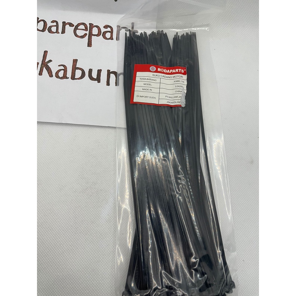 

kabel ties 25cm/cable ties/kabel serut/tali ties/ties warna/kabel tie