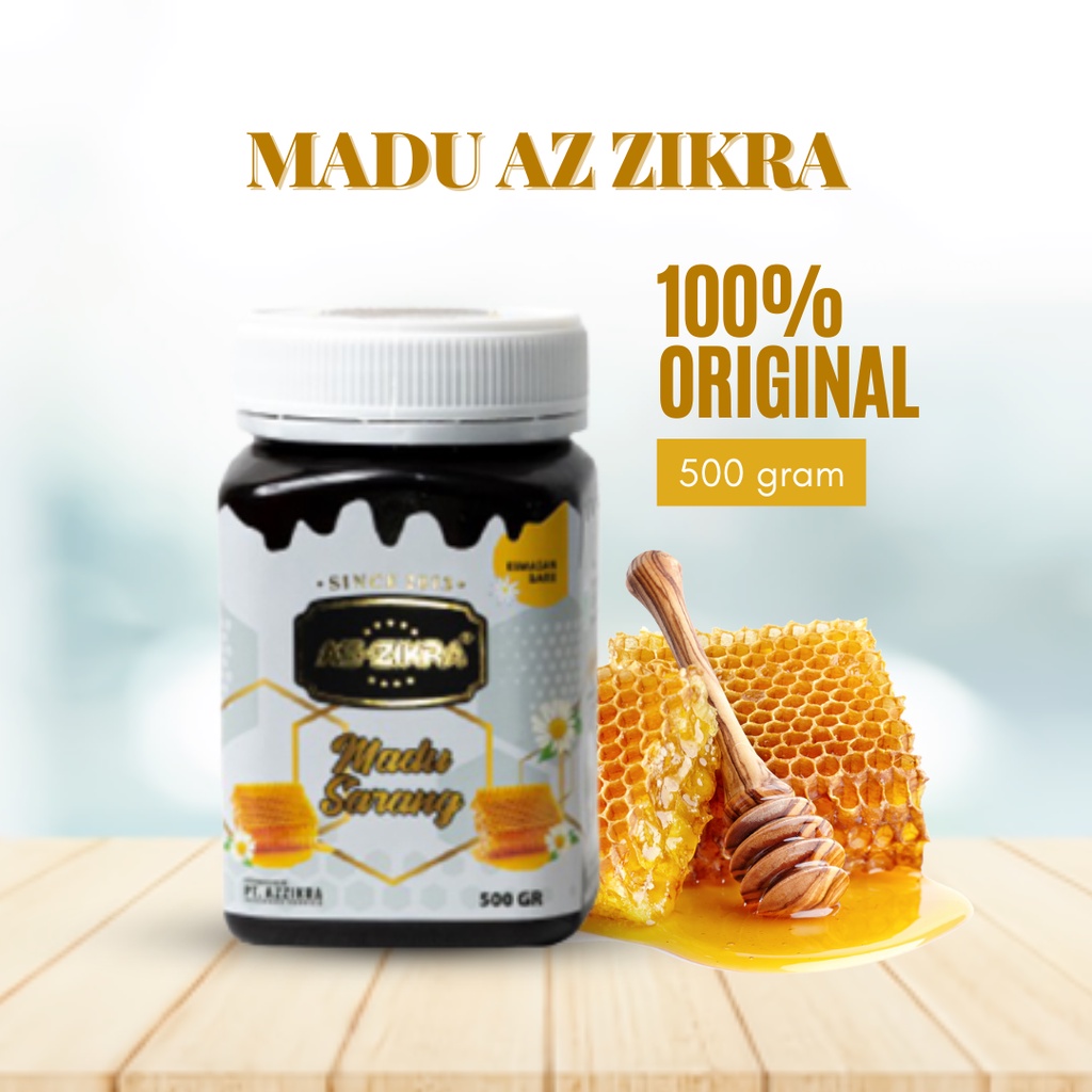 

Madu Az Zikra Asli 100% / Madu Sarang Asli Murni 500 gr & Madu Herbal Hitam Pahit ORIGINAL