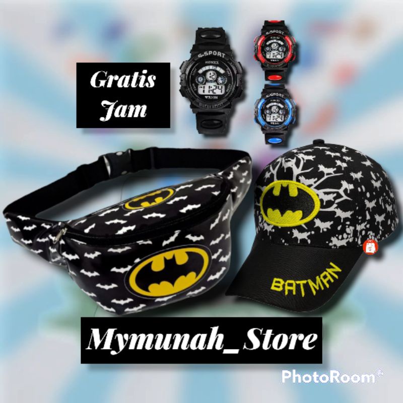 Waistbag/Tas Selempang Anak Laki Laki Karakter Batman Murah