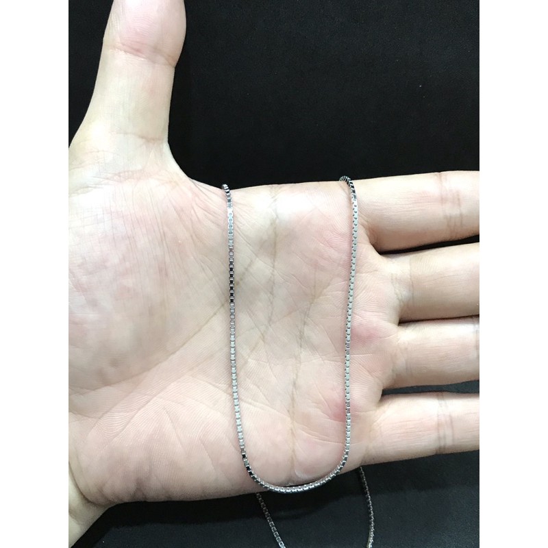 KALUNG PANJANG RANTE ITALY KACA PERAK ASLI 925 (p: 60cm)