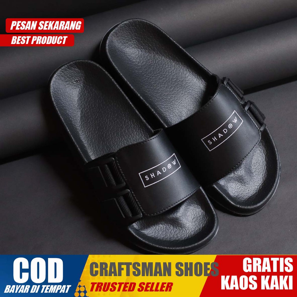 CRAFTS FLUX Sandal Slide SALE SANDAL KASUAL PRIA SENDAL SLOP ORIGINAL KULIT KASUAL 2021 FOOTWEAR