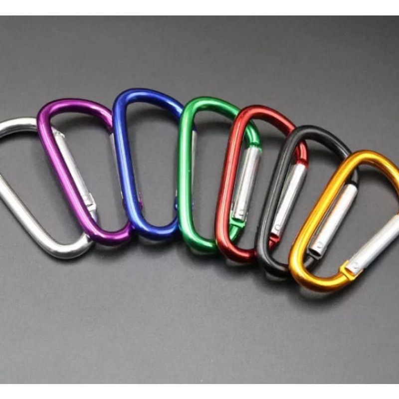 GANTUNGAN KUNCI KARABINER ALUMINIUM MULTI FUNGSI