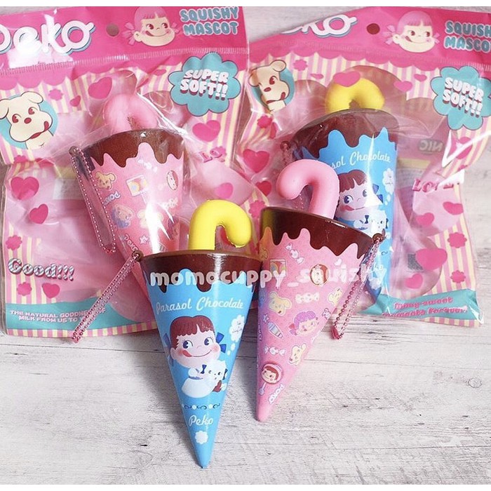 Squishy licensed parasol chocolate pekochan by sanrio ( coklat miko)