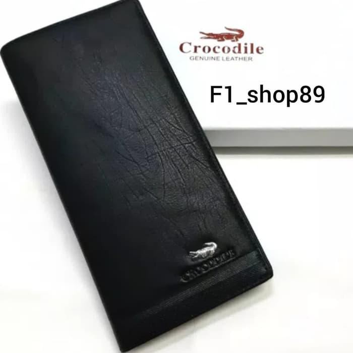 Dompet Kulit Crocodile Panjang Pria Kulit Asli