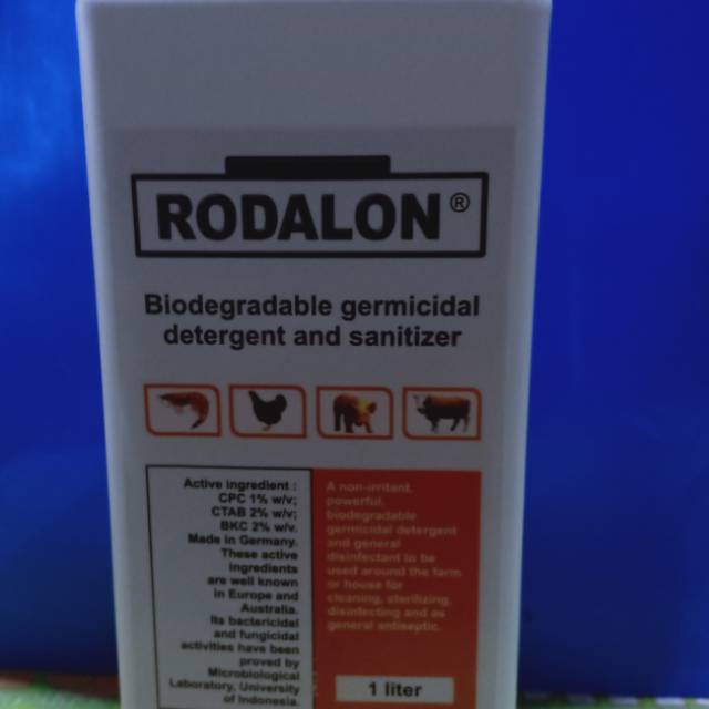 rodalon 1lt obat semprot kandang basmi virus disinfektan bakteri kuman pencuci peralatan