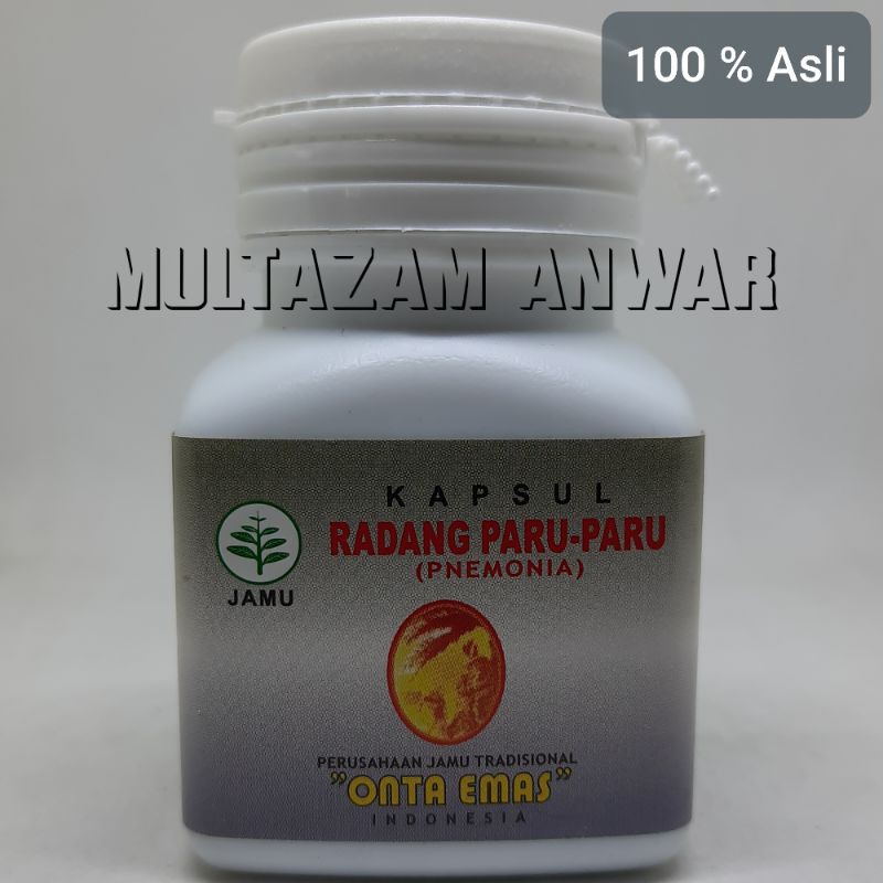 KAPSUL RADANG PARU-PARU PNEMONIA JAMU TRADISIONAL ONTA EMAS