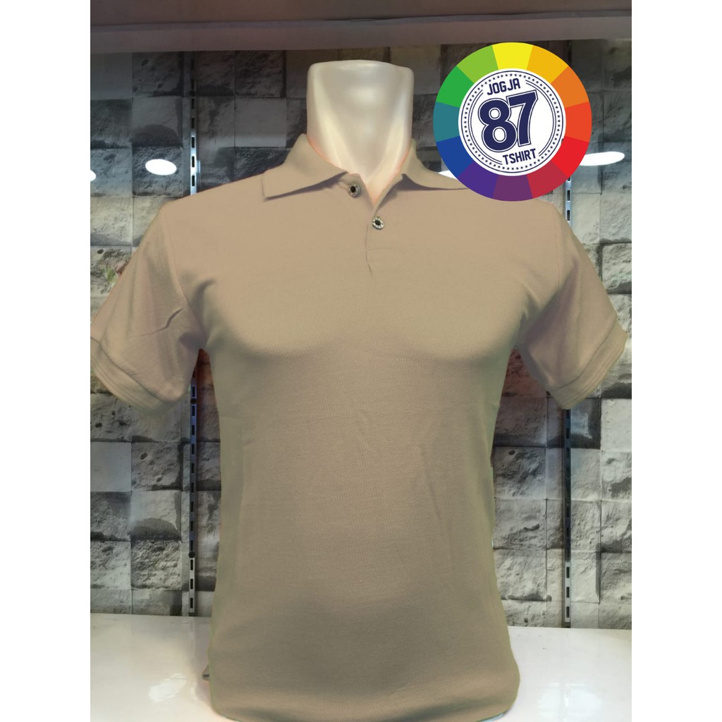 KAOS POLO COKLAT MUDA / MOCCA POLOS