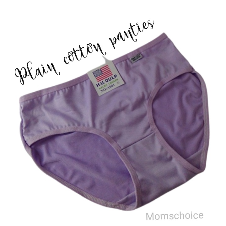 Cangcut wanita dewasa import Cawet wanita murah Plain cotton panties Celana dalam wanita katun polos