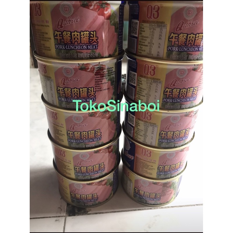 

PORK LUNCHEON MEAT Q3 Q-THREE /NGO CHAM BAK 450GRAM