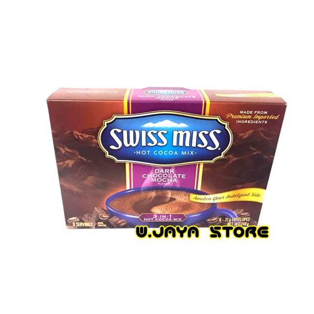 SWISS MISS HOT COCOA MIX DARK CHOCOLATE MOCHA 3in1