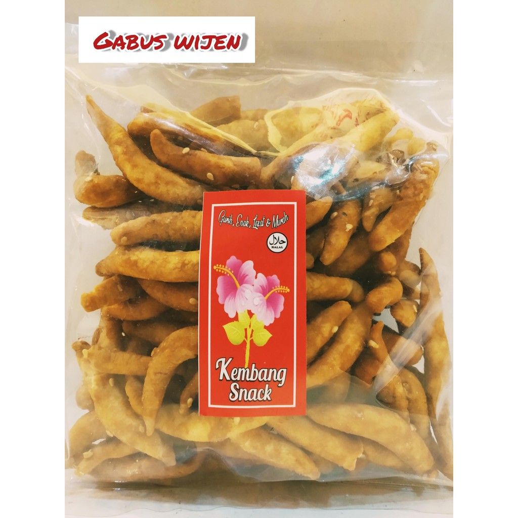 

KUE KERING- KUE GABUS WIJEN RASA MANIS DAN GURIH KEMASAN 250GR-KEMBANG SNACK