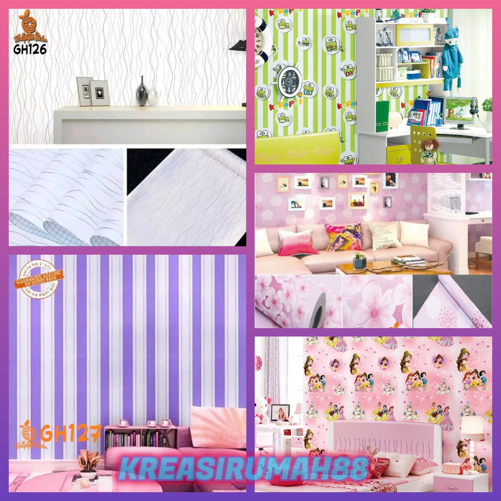 Wallpaper Dinding Wallpaper Stiker Dinding Varian Motif Gh 45Cmx9m