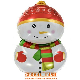  balon  foil Snowman 2 jumbo balon  natal  xmas balon  