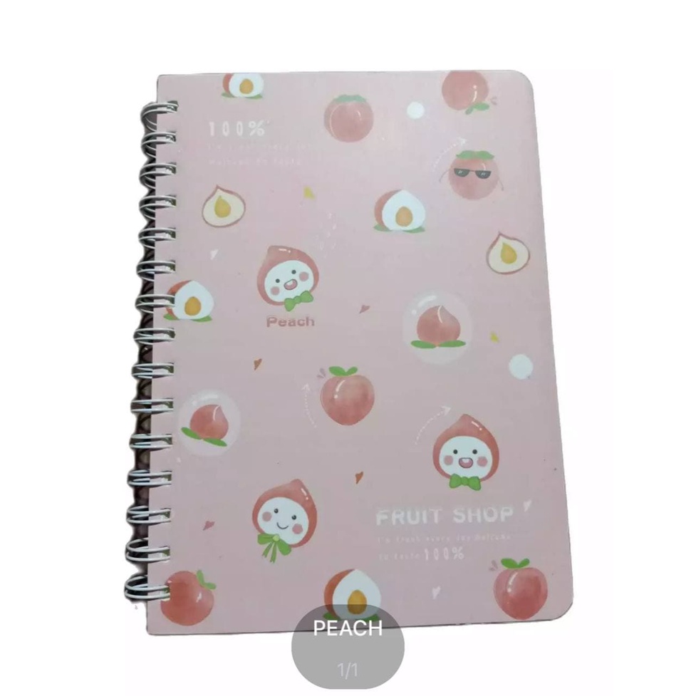 BUKU AGENDA DIARY KARAKTER BUAH UKURAN A5 HARD COVER