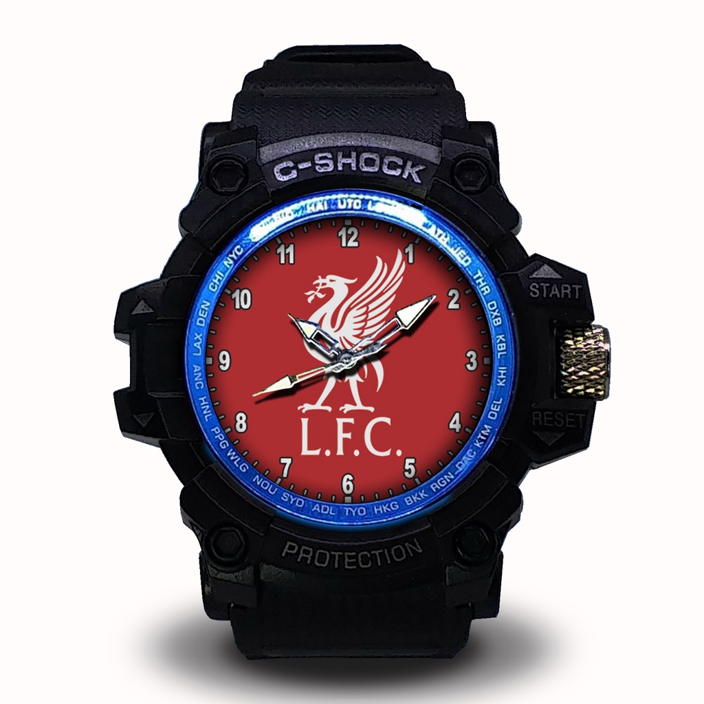 (EXCLUSIVE BOOSQU) JAM TANGAN LIVERPOOL LIST MERAH - 5