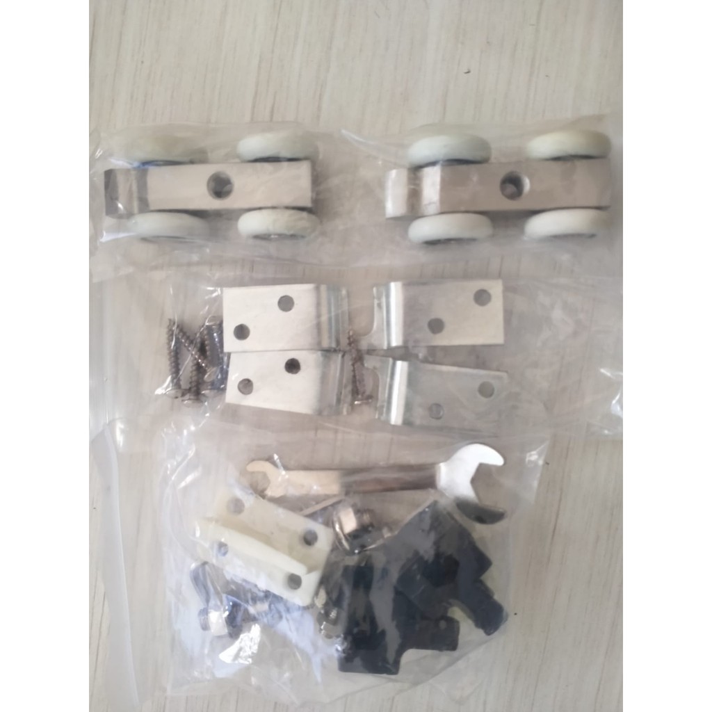 Roda Sliding Pintu Gantung HD Nylon Plat Stainless 304