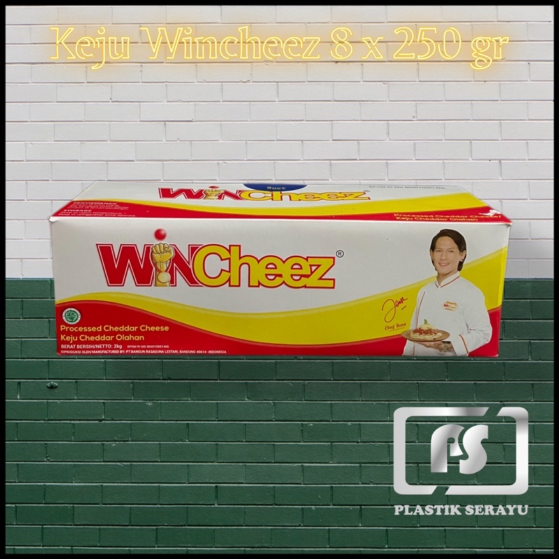 

Keju Cheddar Wincheez 2kg isi 8x250gram keju parut wincheez Ekonomis