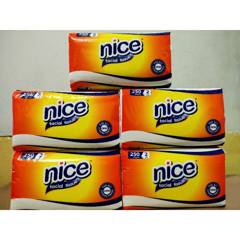 Tissue Nice 250 Sheet Tissue Facial Tissue Wajah